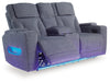 Studio Cave Power Reclining Loveseat with Console - FAMSA Furniture (TX)