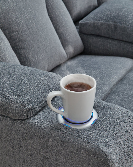 Studio Cave Power Reclining Loveseat with Console - FAMSA Furniture (TX)