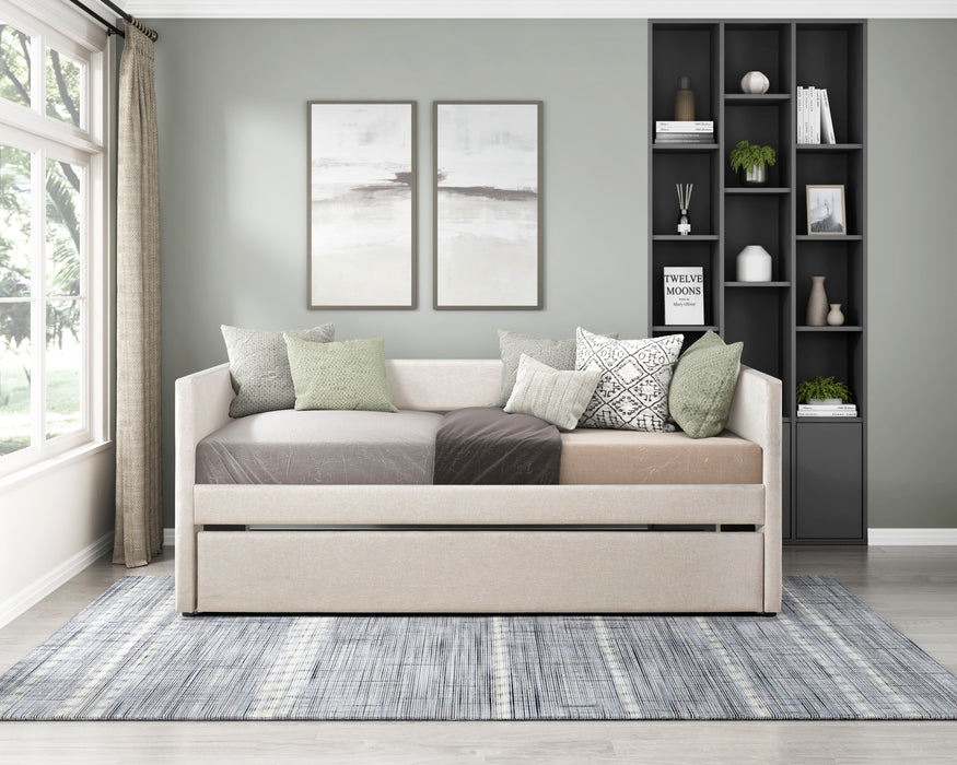 Trudy Daybed with Trundle in Beige - 4987BE - FAMSA Furniture (TX)