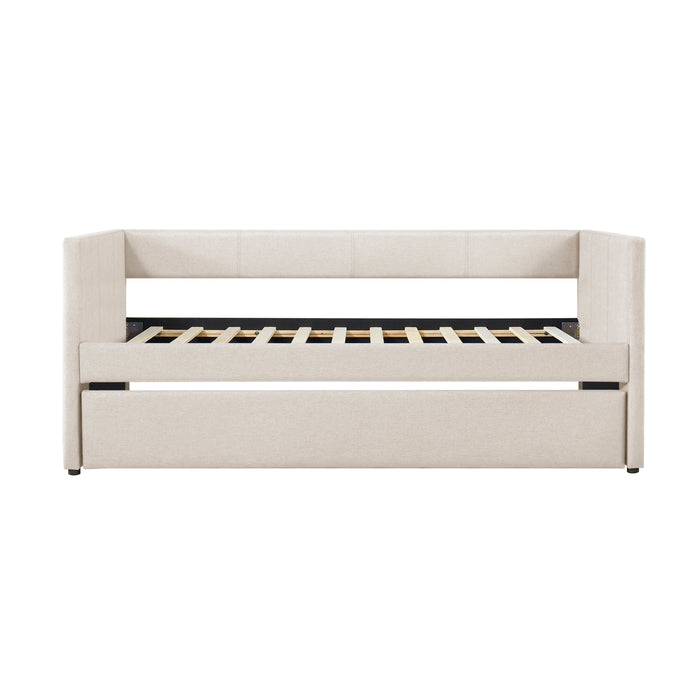 Trudy Daybed with Trundle in Beige - 4987BE - FAMSA Furniture (TX)