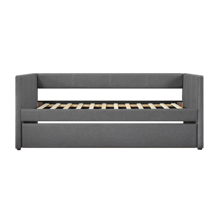 Trudy Daybed with Trundle in Gray - 4987DG - FAMSA Furniture (TX)
