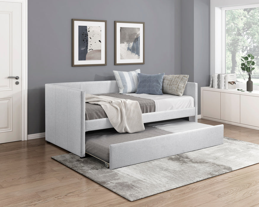 Trudy Daybed with Trundle in Gray - 4987GY - FAMSA Furniture (TX)