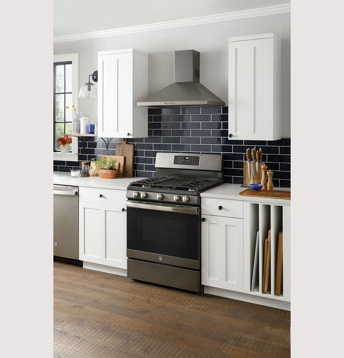 GE® 30" Free-Standing Gas Convection Range with No Preheat Air Fry - FAMSA Furniture (TX)
