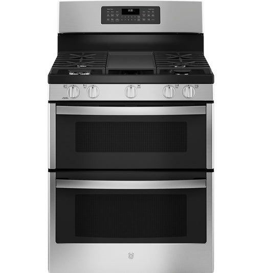 GE 30" Free-Standing Gas Double Oven Convection Range - FAMSA Furniture (TX)