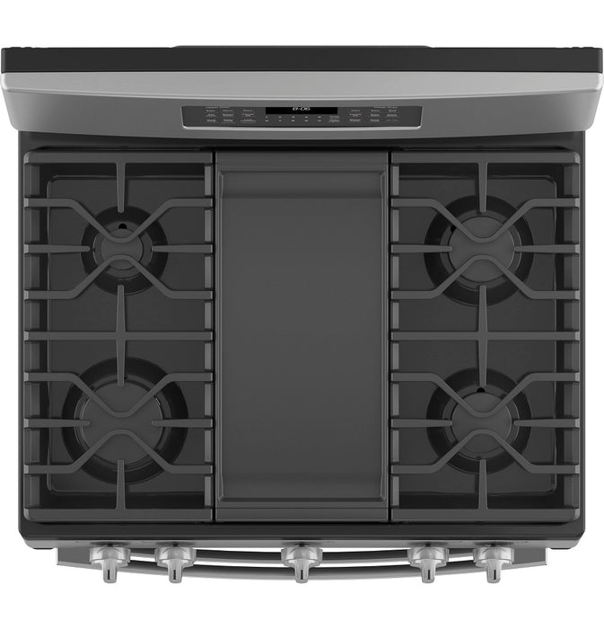 GE 30" Free-Standing Gas Double Oven Convection Range - FAMSA Furniture (TX)