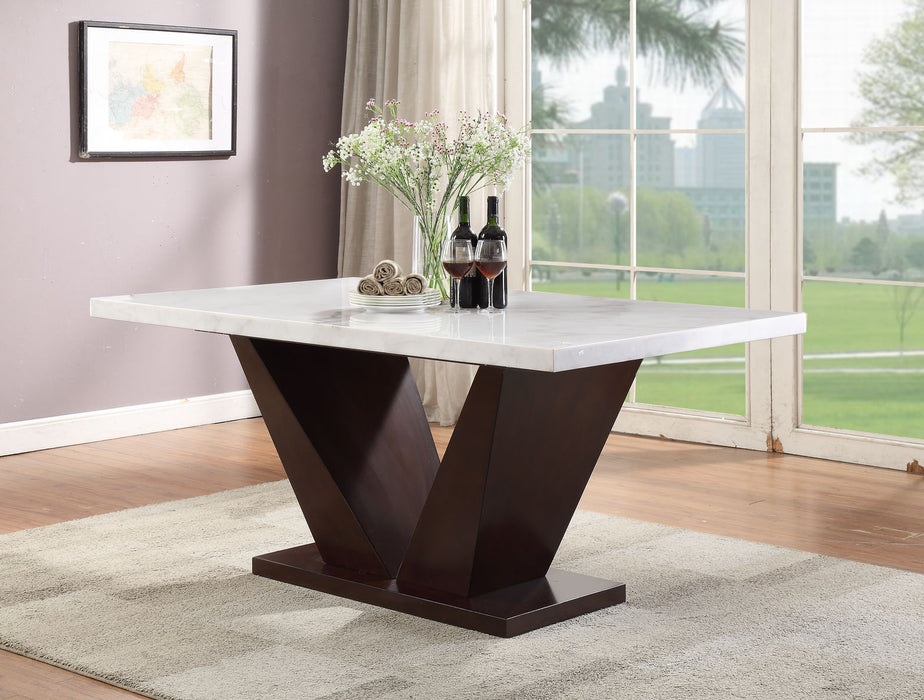 Forbes Dining Table w/Natrual Marble Top - Image 3
