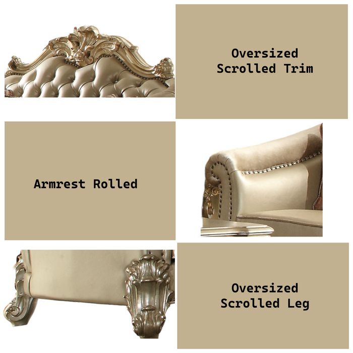 Vendome II Loveseat w/3 Pillows - Image 5