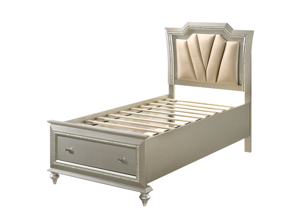 Kaitlyn Twin Bed w/LED - Image 4