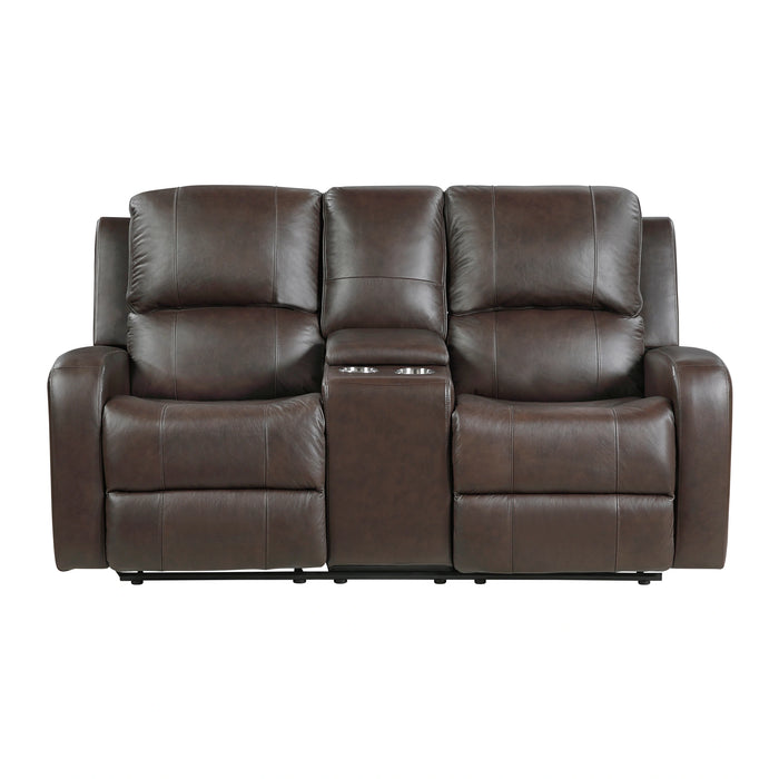 Austin Double Reclining Love Seat With Center Console