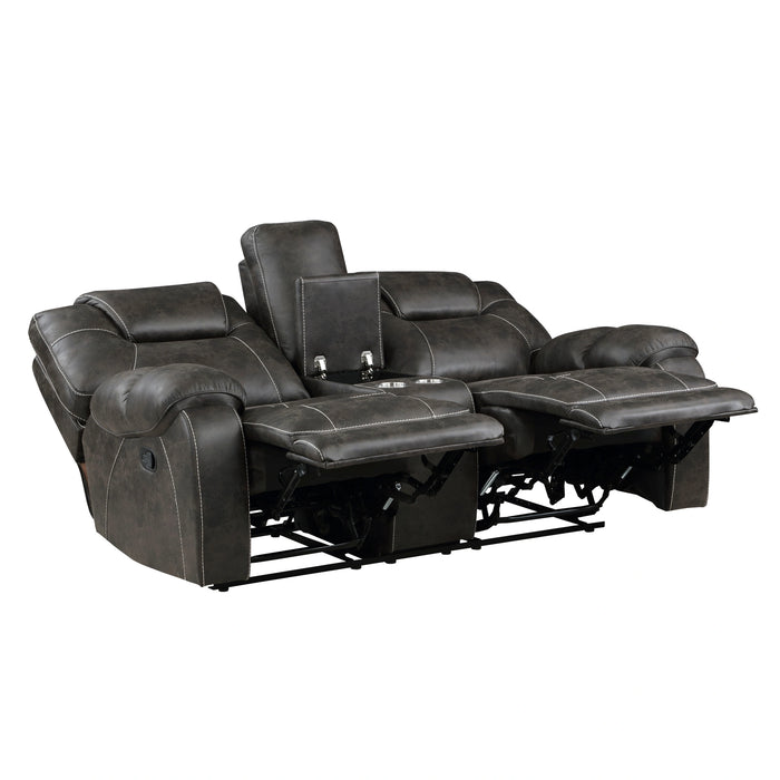 Gainesville Double Reclining Love Seat With Center Console