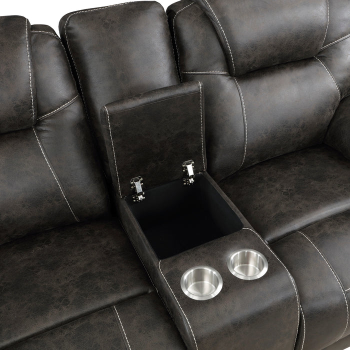 Gainesville Double Reclining Love Seat With Center Console