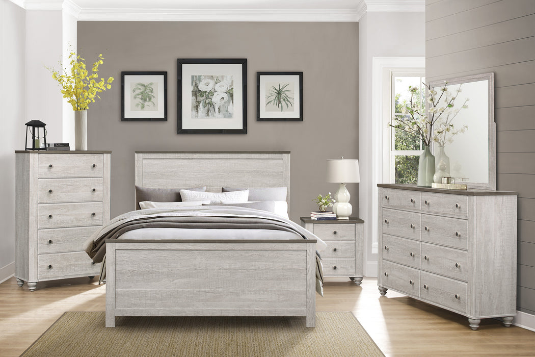 Nashville Nightstand in Brown/White - 1903-4 - FAMSA Furniture (TX)