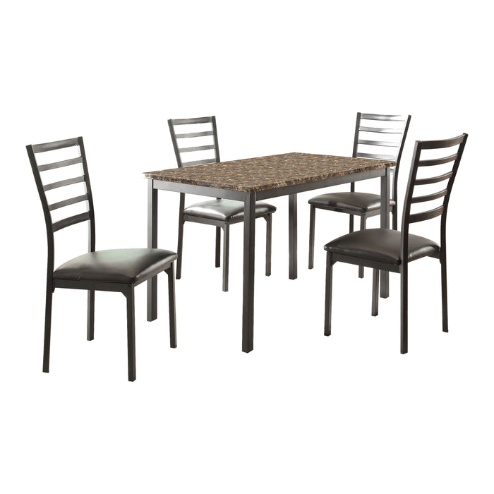 Flannery 5pc Set (TB+4S) in Brown/Black - 5038-48*5