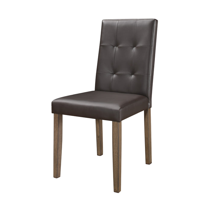 Ahmet Side Chair in Brown/Walnut - 5039BRS - FAMSA Furniture (TX)