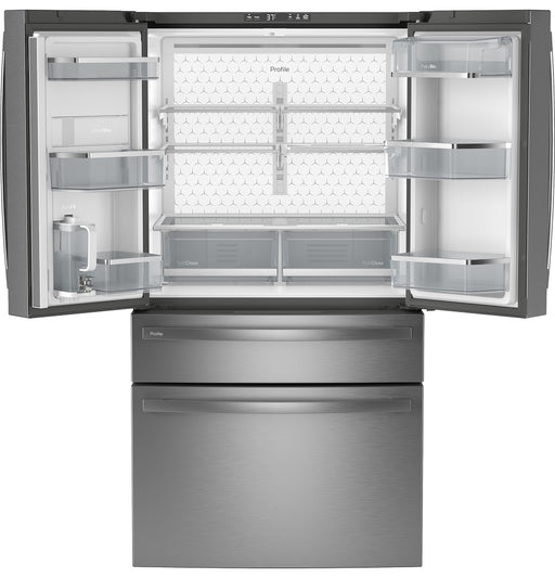 GE Profile™ ENERGY STAR® 28.7 Cu. Ft. Smart Fingerprint Resistant 4-Door French-Door Refrigerator With Dual-Dispense AutoFill Pitcher - FAMSA Furniture (TX)