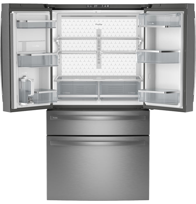 GE Profile™ ENERGY STAR® 28.7 Cu. Ft. Smart Fingerprint Resistant 4-Door French-Door Refrigerator With Dual-Dispense AutoFill Pitcher - FAMSA Furniture (TX)