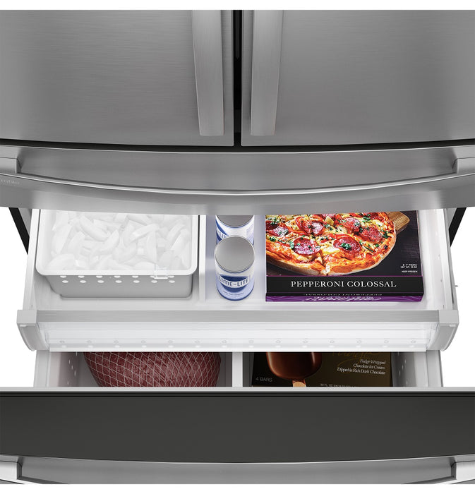 GE Profile™ ENERGY STAR® 28.7 Cu. Ft. Smart Fingerprint Resistant 4-Door French-Door Refrigerator With Dual-Dispense AutoFill Pitcher - FAMSA Furniture (TX)