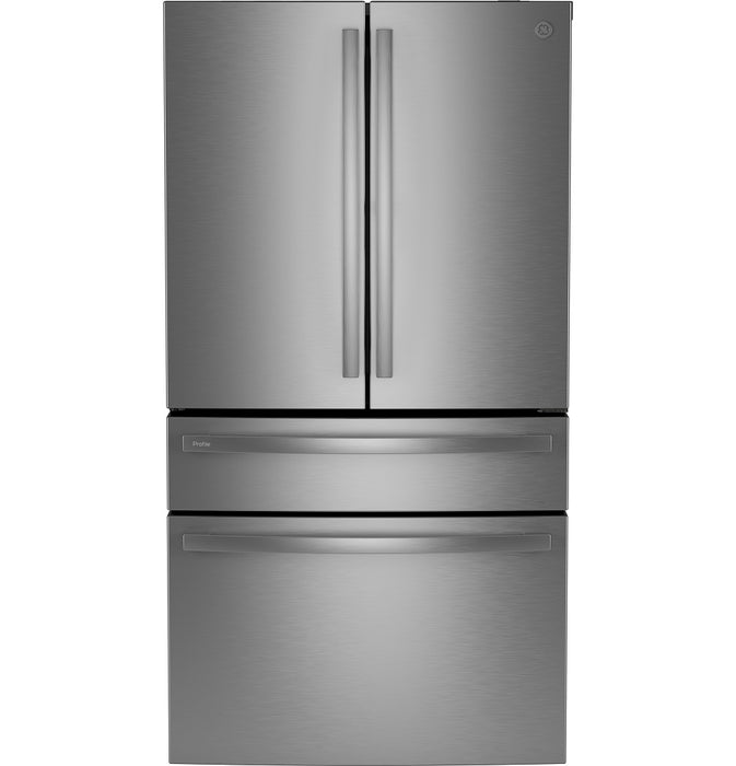 GE Profile™ ENERGY STAR® 28.7 Cu. Ft. Smart Fingerprint Resistant 4-Door French-Door Refrigerator With Dual-Dispense AutoFill Pitcher - FAMSA Furniture (TX)