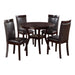Shankmen 5-Piece Pack Dinette Set in Espresso - 5104 - FAMSA Furniture (TX)