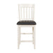 Kiwi Counter Height Chair in White/Brown - 5162WW-24 - FAMSA Furniture (TX)