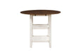 Kiwi 5pc Set (TB+4S) in White/Cherry/Brown - 5162WW-36*5 - FAMSA Furniture (TX)