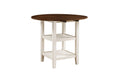 Kiwi 5pc Set (TB+4S) in White/Cherry/Brown - 5162WW-36*5 - FAMSA Furniture (TX)