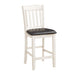 Kiwi Counter Height Chair in White/Brown - 5162WW-24 - FAMSA Furniture (TX)