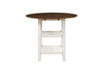 Kiwi Counter Height Drop Leaf Table in White/Cherry - 5162WW-36 - FAMSA Furniture (TX)