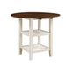 Kiwi Counter Height Drop Leaf Table in White/Cherry - 5162WW-36 - FAMSA Furniture (TX)
