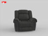 Brennen Power Reclining Chair in Gray - 9204CC-1PW - FAMSA Furniture (TX)