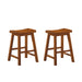Saddleback 24 Counter Height Stool, RTA in Oak - 5302A-24 - FAMSA Furniture (TX)