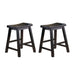 Saddleback 18 Dining Stool, RTA in Black - 5302BK-18 - FAMSA Furniture (TX)