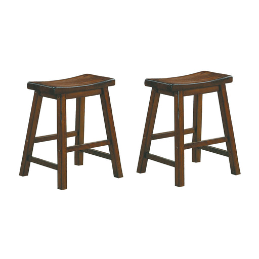 Saddleback 18 Dining Stool, RTA in Cherry - 5302C-18 - FAMSA Furniture (TX)