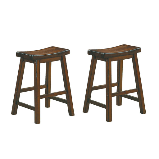 Saddleback 24 Counter Height Stool, RTA in Cherry - 5302C-24 - FAMSA Furniture (TX)