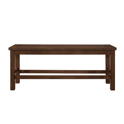Schleiger Counter Height Bench in Brown - 5400-24BH - FAMSA Furniture (TX)