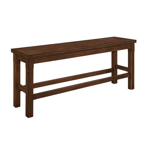 Schleiger Counter Height Bench in Brown - 5400-24BH - FAMSA Furniture (TX)