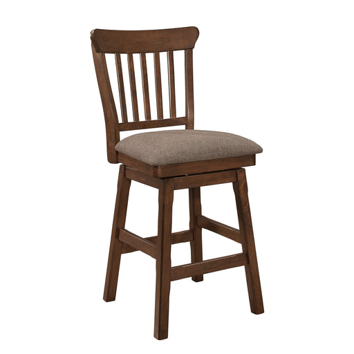 Schleiger Swivel Counter Height Chair in Brown - 5400-24SW - FAMSA Furniture (TX)