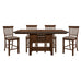 Schleiger 5pc Set (TB+4S) in Brown - 5400-36XL*5 - FAMSA Furniture (TX)