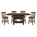 Schleiger 5pc Set (TB+4S) in Brown - 5400-36XL*5SW - FAMSA Furniture (TX)