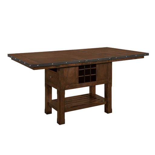 Schleiger Counter Height Table in Brown - 5400-36XL* - FAMSA Furniture (TX)