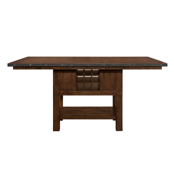 Schleiger 5pc Set (TB+4S) in Brown - 5400-36XL*5SW - FAMSA Furniture (TX)