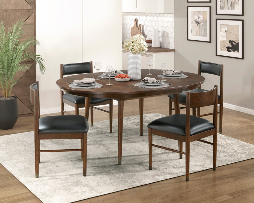 Clive Side Chair in Black/Cherry - 5413S - FAMSA Furniture (TX)