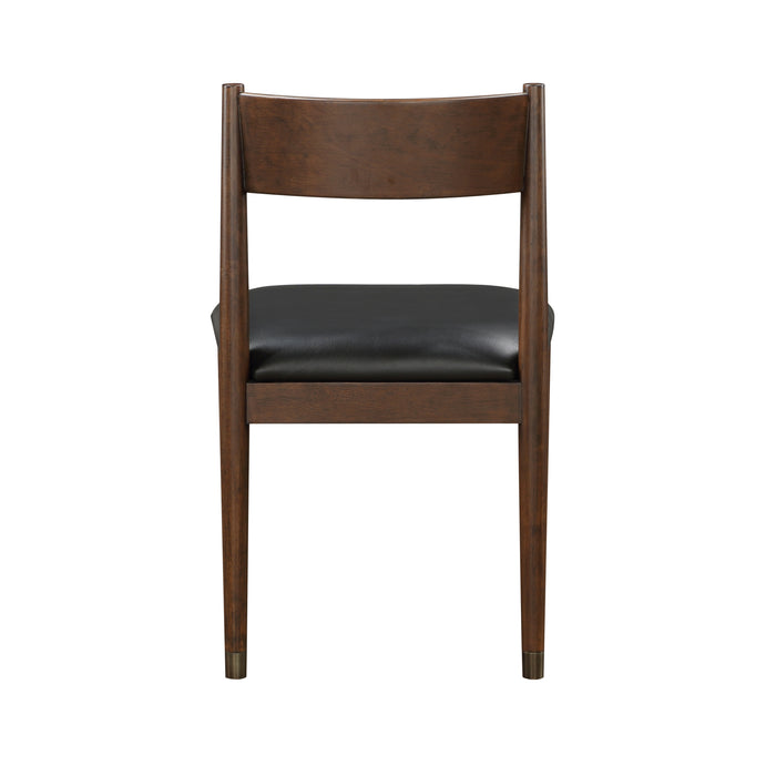 Clive Side Chair in Black/Cherry - 5413S - FAMSA Furniture (TX)