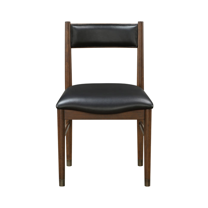 Clive Side Chair in Black/Cherry - 5413S - FAMSA Furniture (TX)