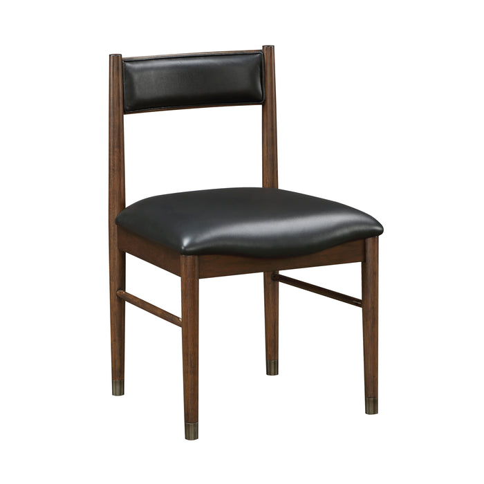 Clive Side Chair in Black/Cherry - 5413S - FAMSA Furniture (TX)