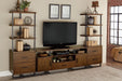 Sedley TV Stand in Black/Brown - 54150RF-68T - FAMSA Furniture (TX)