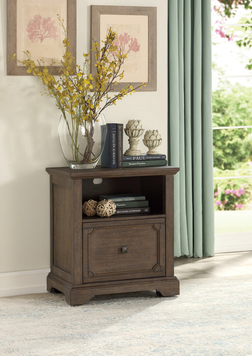 Toulon File Cabinet in Brown/Dark Oak - 5438-18 - FAMSA Furniture (TX)