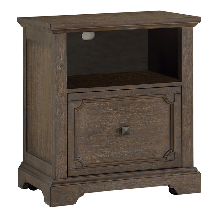 Toulon File Cabinet in Brown/Dark Oak - 5438-18 - FAMSA Furniture (TX)