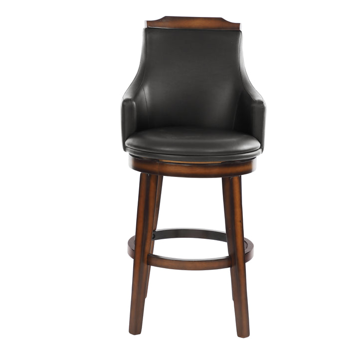 Bayshore Swivel Pub Height Chair in Oak/Brown - 5447-29S - FAMSA Furniture (TX)