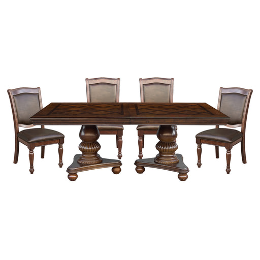Lordsburg 5pc Set (TB+4S) in Brown/Cherry - 5473-103*5 - FAMSA Furniture (TX)